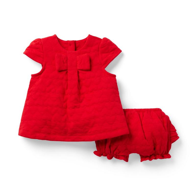 Baby Quilted Heart Matching Set- Janie And Jack